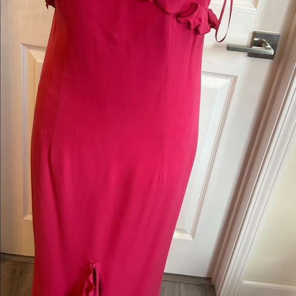Escada Vintage Y2K Fuchsia Ruffle Formal Dress - Picture 7 of 11